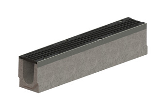 Лоток водовідвідний Pro ЛВ-10.16.16-Б бетонний з решіткою щілинною чавунною ВЧ кл.D (комплект)  (арт. 040571334)