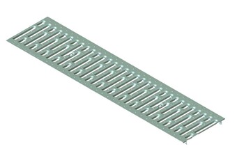 Решітка водоприймальна Base РВ-20.24.100 штампована стальна оцинкована  (арт. 2510)
