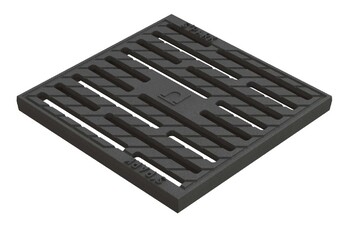 Решітка чавунна для дощоприймача Base 30х30 см, щілинна, кл. А  (арт. 3330)