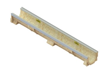 Лоток полімербетонний Base DN100 H100 з підсилюючою насадкою  (арт. 7000/100)