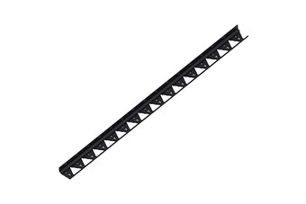 Бордюр тротуарний пластиковий чорний, 1,5м H44мм  (арт. 8230/44)
