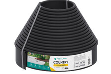 Бордюр садовий пластиковий Country Standard H100 чорний 15 м