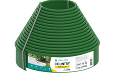 Бордюр садовий пластиковий Country Standard H100 зелений 15 м