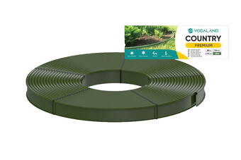 Бордюр садовий пластиковий Country Premium H110 оливковий 80 м  (арт. 82401-80-OV)