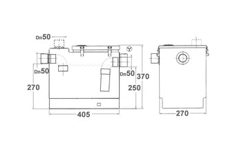 Міні сепаратор жиру JPR 501  (арт. 917-0,5 UA)